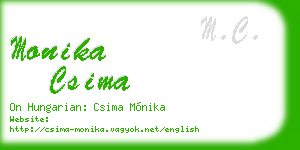 monika csima business card
