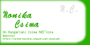 monika csima business card